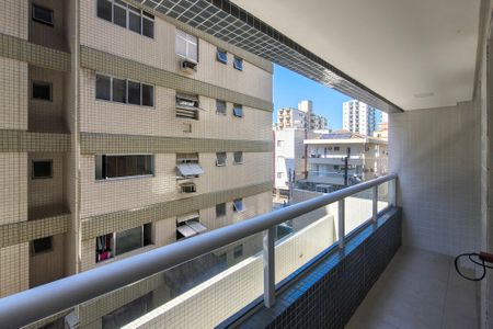 Sacada de apartamento para alugar com 1 quarto, 48m² em Guilhermina, Praia Grande