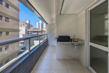 Sacada de apartamento para alugar com 1 quarto, 48m² em Guilhermina, Praia Grande