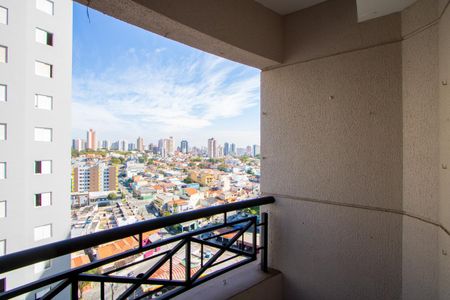 Varanda da sala de apartamento para alugar com 2 quartos, 53m² em Vila Leopoldina, Santo André