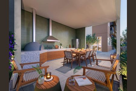 Área comum - Churrasqueira de apartamento para alugar com 2 quartos, 48m² em Vila Osasco, Osasco