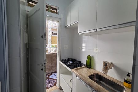 Cozinha de apartamento para alugar com 1 quarto, 22m² em Cidade Ocian, Praia Grande