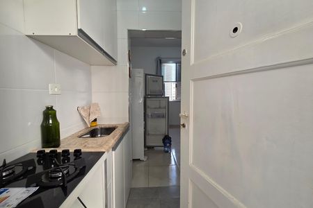 Cozinha de apartamento para alugar com 1 quarto, 22m² em Cidade Ocian, Praia Grande