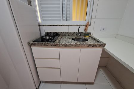 Cozinha - Armários de kitnet/studio para alugar com 1 quarto, 15m² em Vila Sao Pedro, Santo André