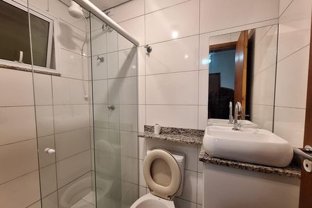 Banheiro de kitnet/studio para alugar com 1 quarto, 15m² em Vila Sao Pedro, Santo André