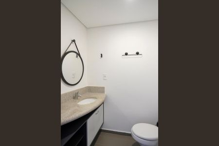 Banheiro de kitnet/studio para alugar com 1 quarto, 19m² em Santa Paula, São Caetano do Sul