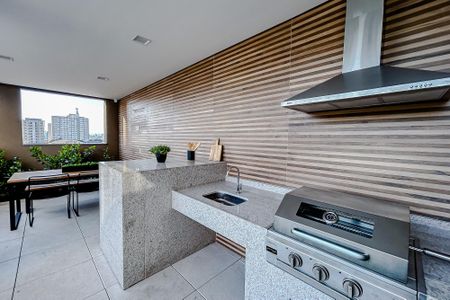 Área comum - Churrasqueira de apartamento para alugar com 1 quarto, 34m² em Tatuapé, São Paulo
