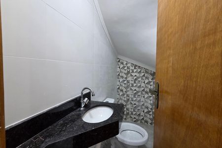 Lavabo de casa de condomínio para alugar com 2 quartos, 56m² em Sítio do Campo, Praia Grande