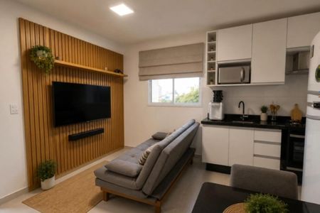 Sala de apartamento à venda com 1 quarto, 36m² em Vila Elze, São Paulo