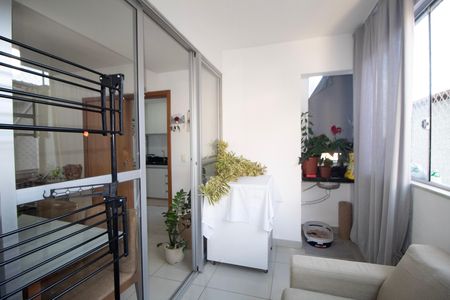 Varanda da Sala de apartamento à venda com 3 quartos, 83m² em Jardim America, Belo Horizonte