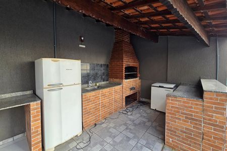 Área comum - Churrasqueira de apartamento para alugar com 1 quarto, 51m² em Vila Tupi, Praia Grande