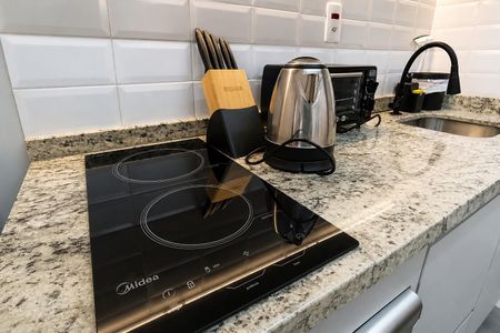 Cozinha de kitnet/studio para alugar com 1 quarto, 33m² em Paraíso, São Paulo