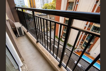 Varanda de kitnet/studio para alugar com 1 quarto, 33m² em Paraíso, São Paulo