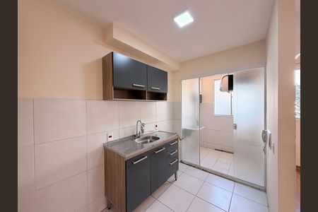 Cozinha de apartamento para alugar com 2 quartos, 47m² em Fazenda Grande, Jundiaí
