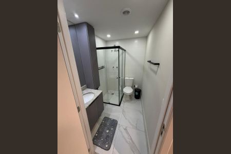 Banheiro de kitnet/studio à venda com 1 quarto, 28m² em Jardim Aurelia, São Paulo