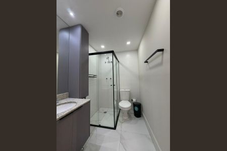 Banheiro de kitnet/studio à venda com 1 quarto, 28m² em Jardim Aurelia, São Paulo