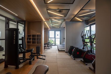 Área comum - Academia de apartamento para alugar com 1 quarto, 22m² em Consolação, São Paulo