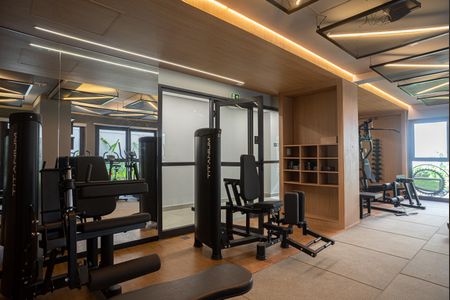 Área comum - Academia de apartamento para alugar com 1 quarto, 22m² em Consolação, São Paulo