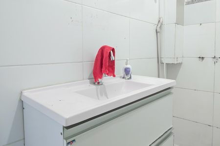 Banheiro  de apartamento à venda com 1 quarto, 44m² em Laranjeiras, Rio de Janeiro
