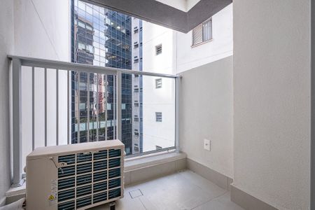 Studio - Varanda de kitnet/studio para alugar com 1 quarto, 25m² em Pinheiros, São Paulo