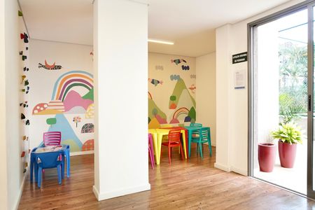 Apartamento para alugar com 54m², 2 quartos e 2 vagas Apartamento para alugar com 54m², 2 quartos e 2 vagasÁrea comum - Espaço Kids