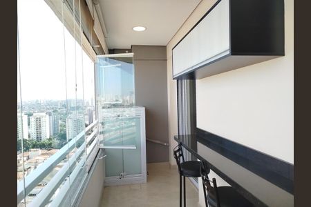 Varanda  de apartamento à venda com 1 quarto, 43m² em Tatuapé, São Paulo