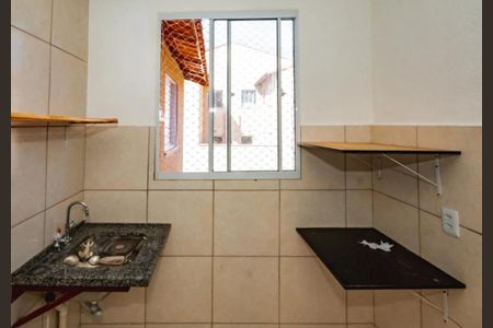Cozinha de apartamento para alugar com 2 quartos, 52m² em Alphaville Vespasiano, Vespasiano