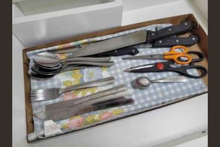 Cozinha de apartamento para alugar com 1 quarto, 26m² em Botafogo, Rio de Janeiro