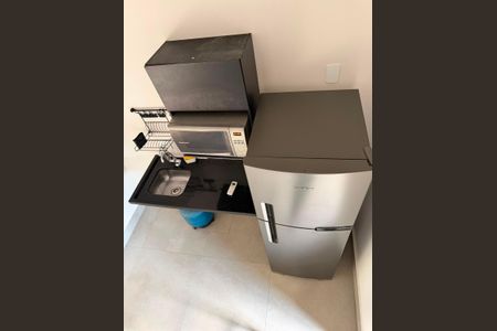 Cozinha de apartamento para alugar com 1 quarto, 30m² em Residencial Florida, Ribeirão Preto
