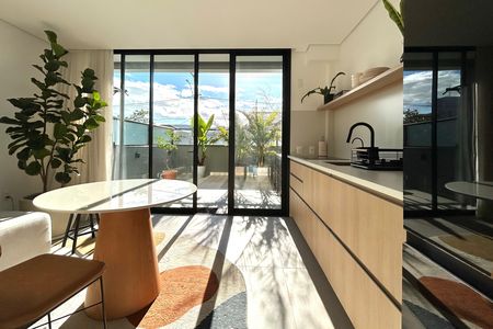 Cozinha  de apartamento para alugar com 1 quarto, 58m² em Barra da Lagoa, Florianópolis