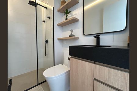 Banheiro de apartamento para alugar com 1 quarto, 58m² em Barra da Lagoa, Florianópolis