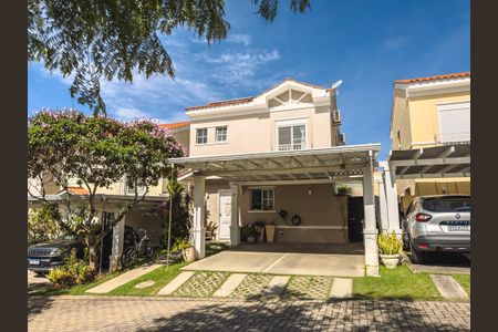 Fachada de casa de condomínio à venda com 3 quartos, 150m² em Casa Bella Bosque Residencial, Indaiatuba
