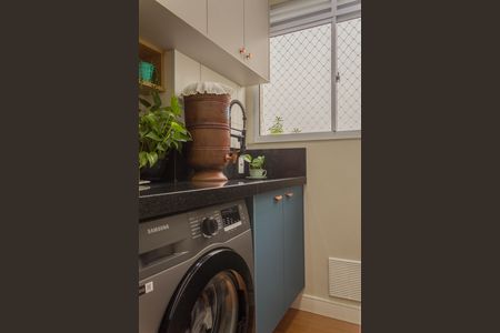 Área de Serviço de apartamento à venda com 2 quartos, 55m² em Jardim Campestre, São Bernardo do Campo