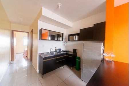 Cozinha de apartamento para alugar com 1 quarto, 30m² em Jardim Algarve, Alvorada