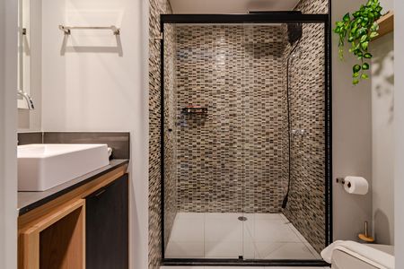 Studio para alugar com 26m², 1 quarto e sem vaga Studio para alugar com 26m², 1 quarto e sem vagaBanheiro