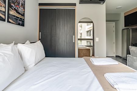 Studio para alugar com 26m², 1 quarto e sem vaga Studio para alugar com 26m², 1 quarto e sem vagaQuarto