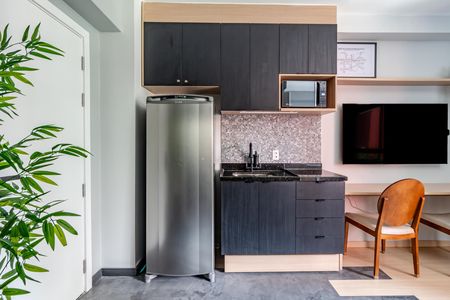 Studio para alugar com 26m², 1 quarto e sem vaga Studio para alugar com 26m², 1 quarto e sem vagaCozinha