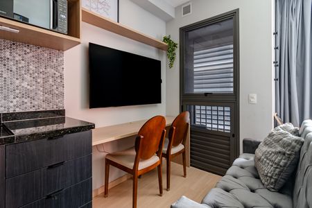 Studio para alugar com 26m², 1 quarto e sem vaga Studio para alugar com 26m², 1 quarto e sem vagaSala