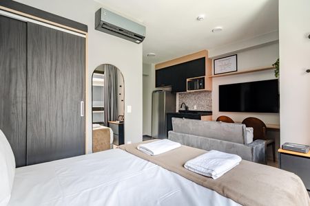 Studio para alugar com 26m², 1 quarto e sem vaga Studio para alugar com 26m², 1 quarto e sem vagaQuarto