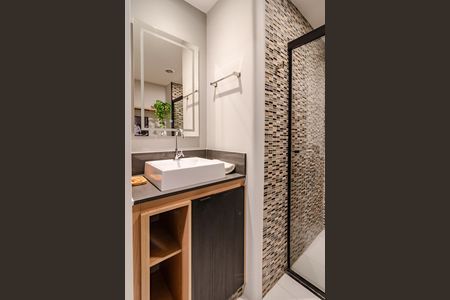 Studio para alugar com 26m², 1 quarto e sem vaga Studio para alugar com 26m², 1 quarto e sem vagaBanheiro