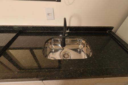 Cozinha - Pia de kitnet/studio para alugar com 1 quarto, 23m² em Vila Sao Pedro, Santo André
