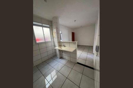 Cozinha de apartamento para alugar com 2 quartos, 45m² em Cerejeira (Justinópolis), Ribeirão das Neves