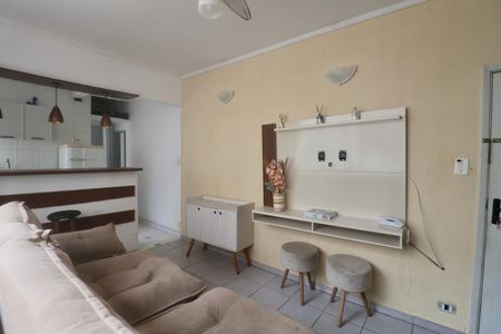 Sala de apartamento para alugar com 1 quarto, 40m² em Centro, Guarujá
