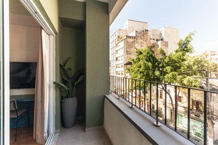 Varanda do Studio de kitnet/studio para alugar com 1 quarto, 25m² em Campos Elíseos, São Paulo