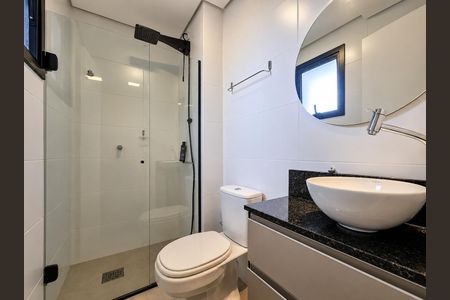 Banheiro de kitnet/studio para alugar com 1 quarto, 25m² em Vila Nova, Novo Hamburgo