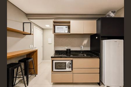 Cozinha de kitnet/studio para alugar com 1 quarto, 25m² em Vila Nova, Novo Hamburgo