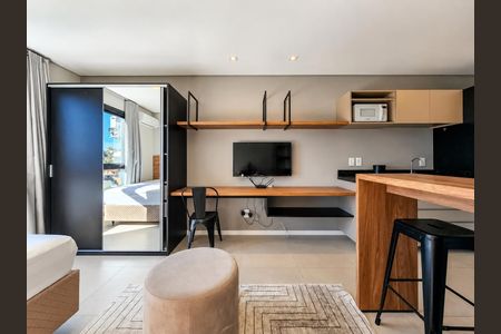 Sala de kitnet/studio para alugar com 1 quarto, 25m² em Vila Nova, Novo Hamburgo
