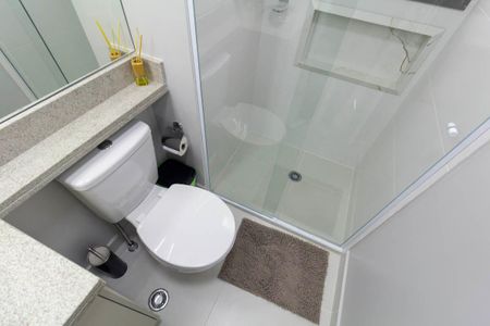 Banheiro de apartamento para alugar com 2 quartos, 40m² em Vila Guilhermina, São Paulo