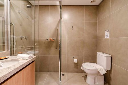 Banheiro de apartamento à venda com 1 quarto, 25m² em Liberdade, São Paulo