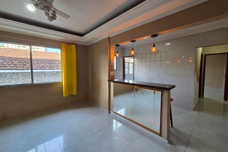 Sala de apartamento para alugar com 1 quarto, 35m² em Vila Tupi, Praia Grande