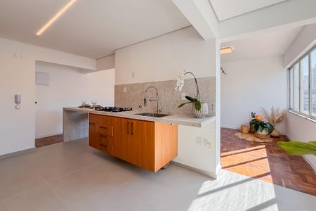 Cozinha de apartamento à venda com 3 quartos, 107m² em Vila Clementino, São Paulo